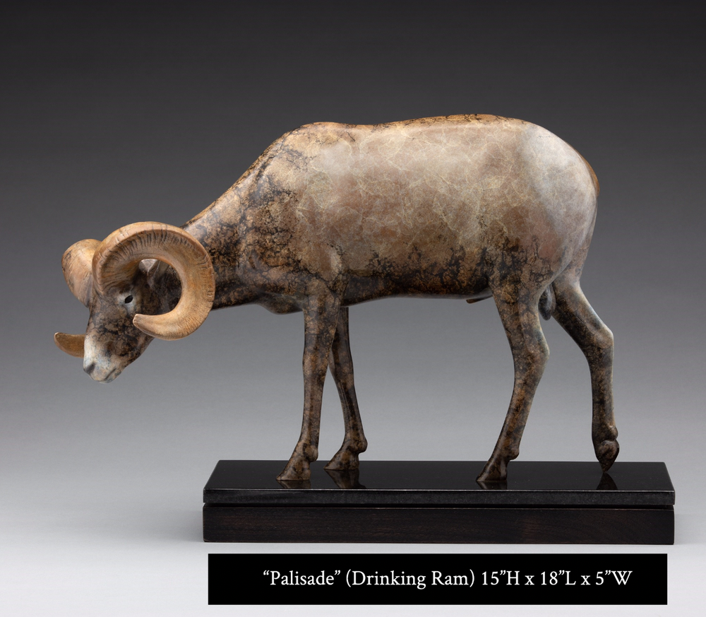Desert Bighorn Sheep Herd - Maquette Collection — Rowe Fine Art